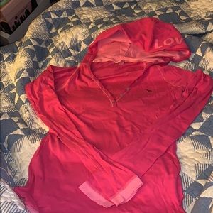 Victoria’s Secret PINK hooded V-neck ribbed Henley